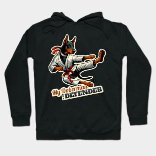 Karate Doberman Hoodie